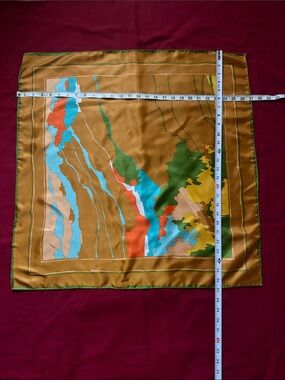 Brown and Green Scarf